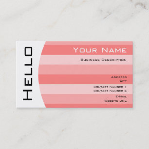 Tarjeta de presentación básica Hello