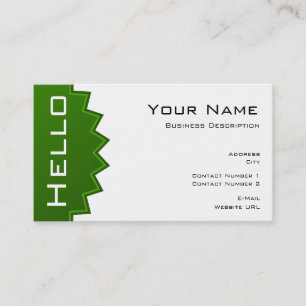 Tarjeta de presentación básica Hello