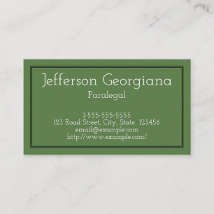 Tarjeta de presentación básica legal y Personaliza