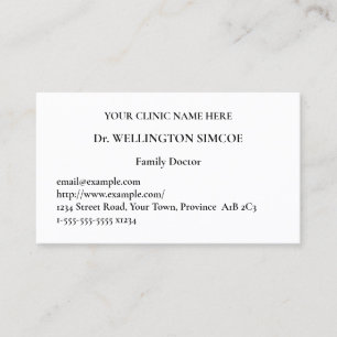 Tarjeta de presentación básica mínima