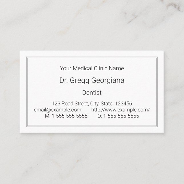 Tarjeta de presentación básica, sencilla y profesi (Anverso)