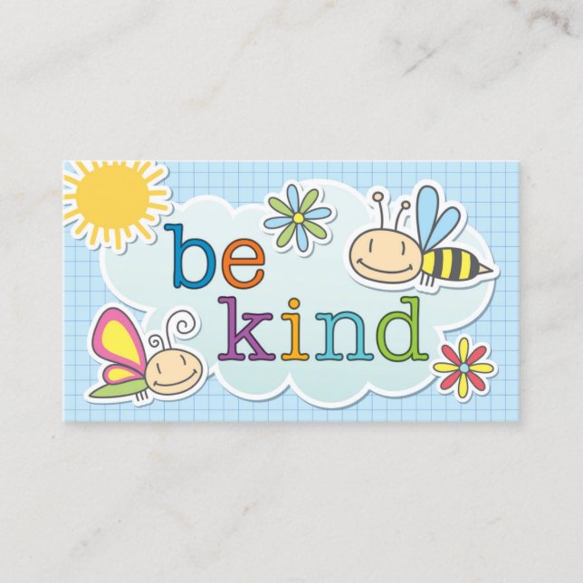 Tarjeta De Presentación Be Kind Cards - Encourage Acts of Kindness (Anverso)