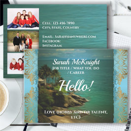 Tarjeta De Presentación Beach Dream Hello 0026