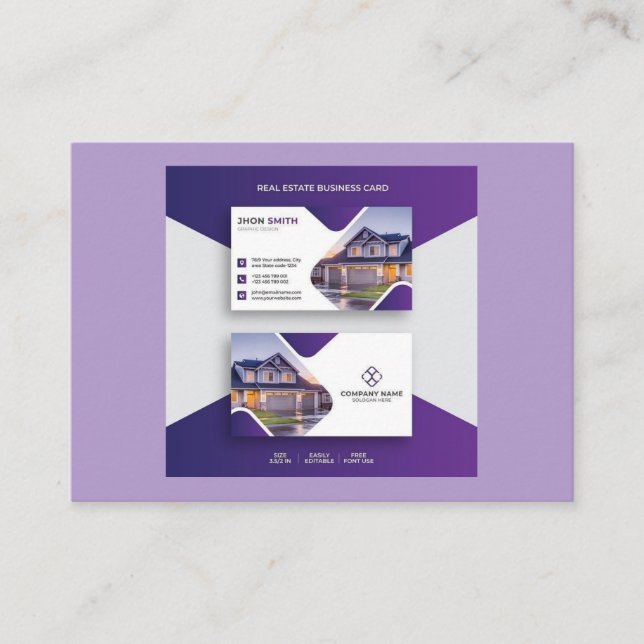 Tarjeta De Presentación Beautiful Business Cards (Anverso)