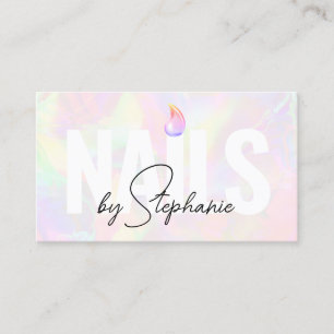 Tarjeta De Presentación Belleza rosa del código QR del artista de las uñas