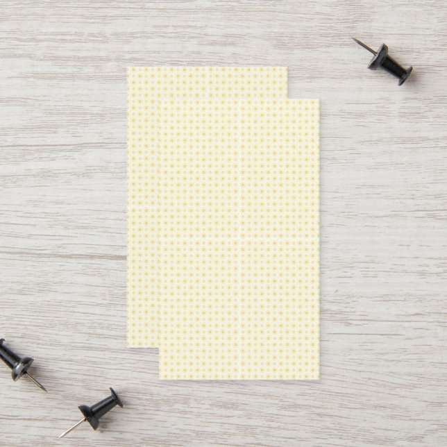 Tarjeta De Presentación Bellos Círculos Amarillos con fondo blanco (Anverso/Reverso In Situ)