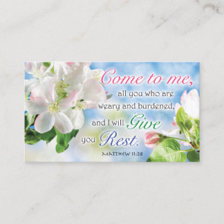 Tarjeta De Presentación Bible Verse Cards - Religious Motivational Cards
