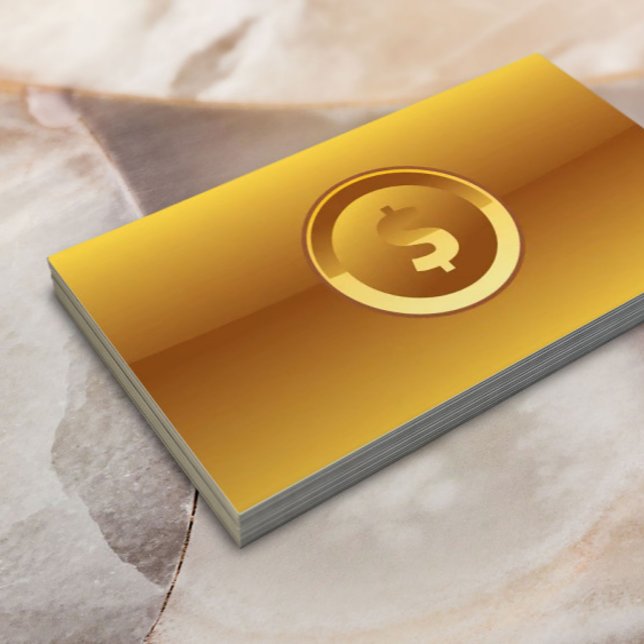 Tarjeta de presentación Big Dollar Accounting Gold (Subido por el creador)