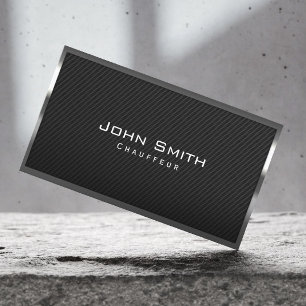 Tarjeta de presentación Black Carbon Fiber Chauffe