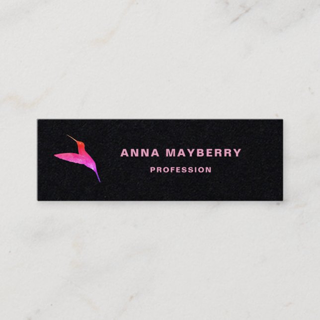 Tarjeta de presentación Black Hummingbird (Anverso)