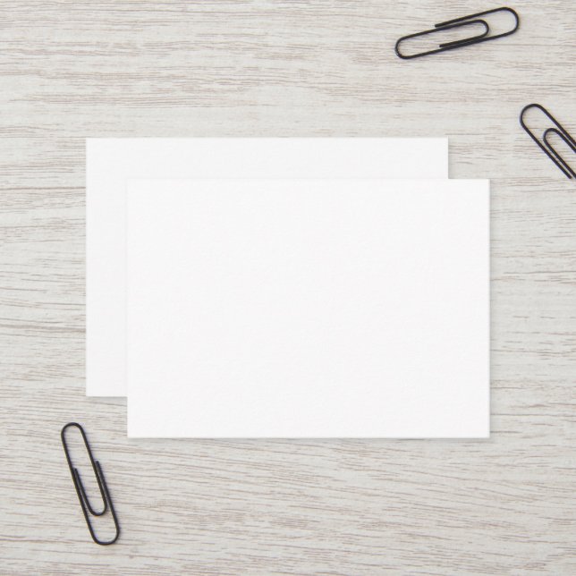 Tarjeta de presentación blanca (Anverso/Reverso In Situ)