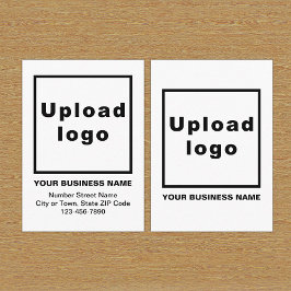 Tarjeta de presentación blanca para empresas