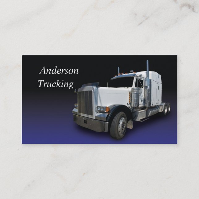 Tarjeta de presentación blanca Semi (Anverso)