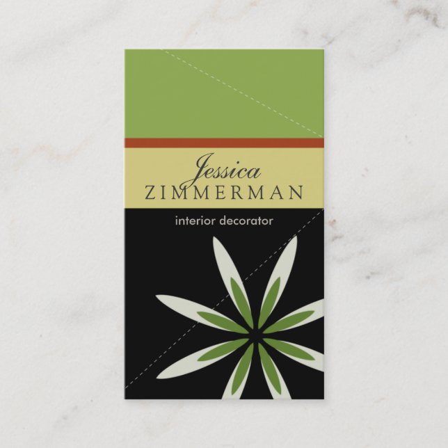 Tarjeta de presentación Bliss Green Apple (Anverso)