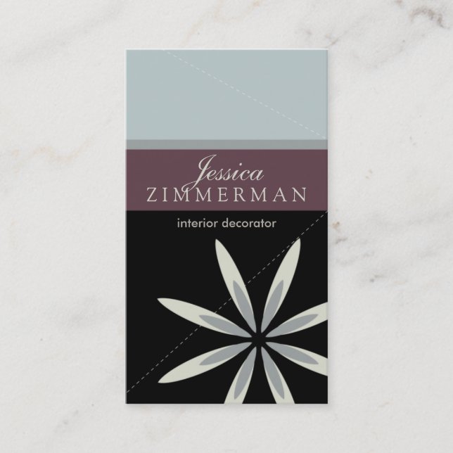 Tarjeta de presentación Bliss Lavender Blue (Anverso)