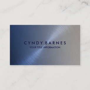Tarjeta de presentación Blue and Grey Sheen