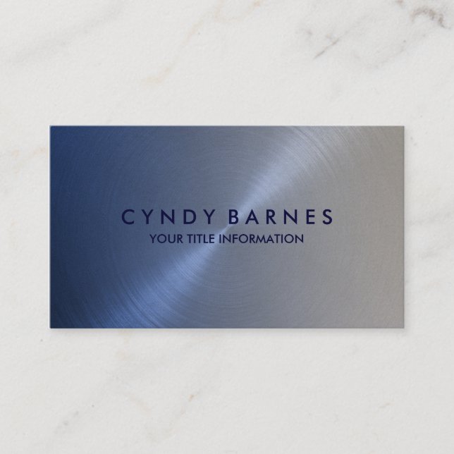 Tarjeta de presentación Blue and Grey Sheen (Anverso)