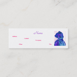 Tarjeta de presentación Blue I del Diseñador de mo