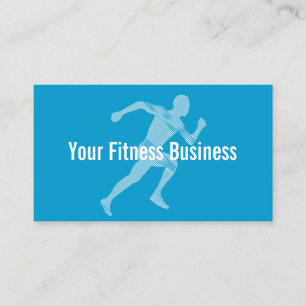Tarjeta de presentación Blue Runner Fitness/Workou