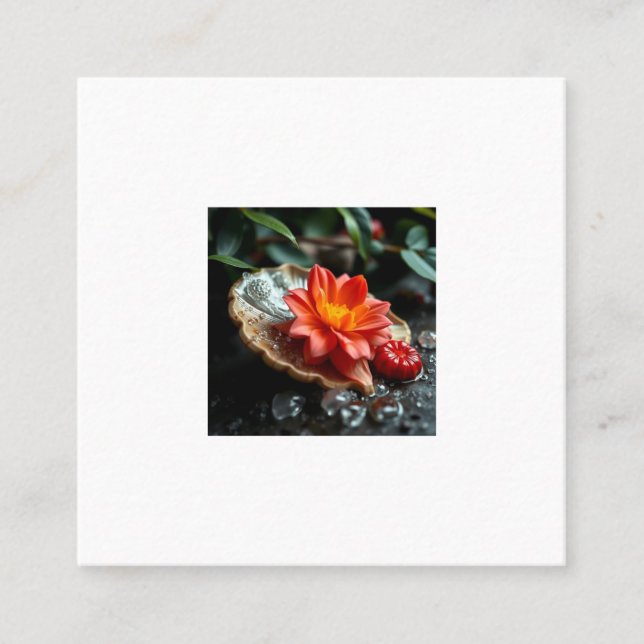 Tarjeta De Presentación „Blüte der Stille“ (Anverso)