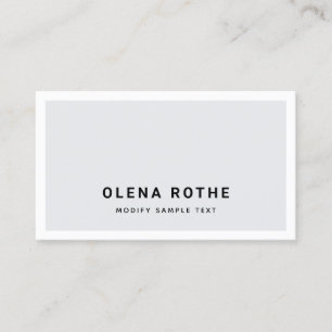 Tarjeta De Presentación Bote blanco gris profesional simple