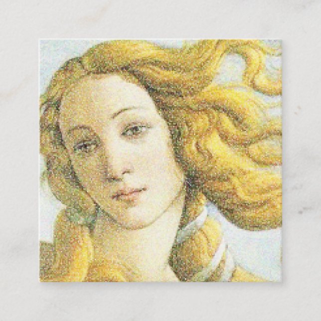 Tarjeta De Presentación Botticelli Venus (Anverso)