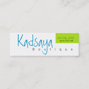 Tarjeta de presentación Boutique Kadsaya 9