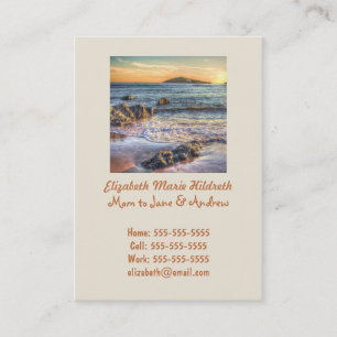 Tarjeta De Presentación Burgh Island desde Bantham al amanecer...