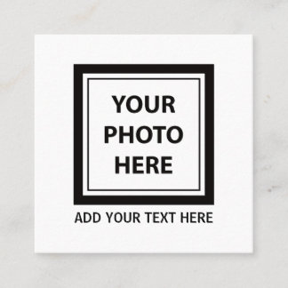 Tarjeta De Presentación Cargar foto de imagen y añadir texto - Personaliza