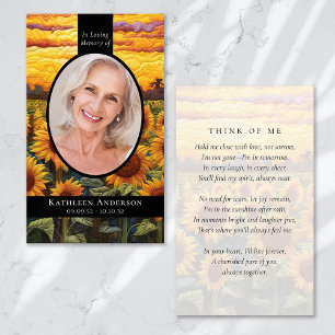Tarjeta De Presentación Carné conmemorativa de girasoles encantados para s