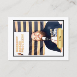 Tarjeta De Presentación Cartas de Intercambio Baker Banter con barba: Trey