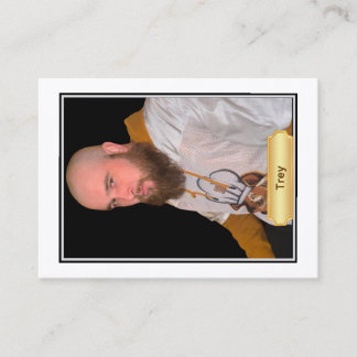 Tarjeta De Presentación Cartas de Intercambio Baker Banter con barba: Trey