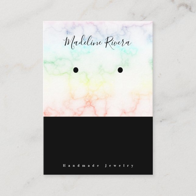 Tarjeta De Presentación Cartas de visualización de la trayectoria artesana (Anverso)