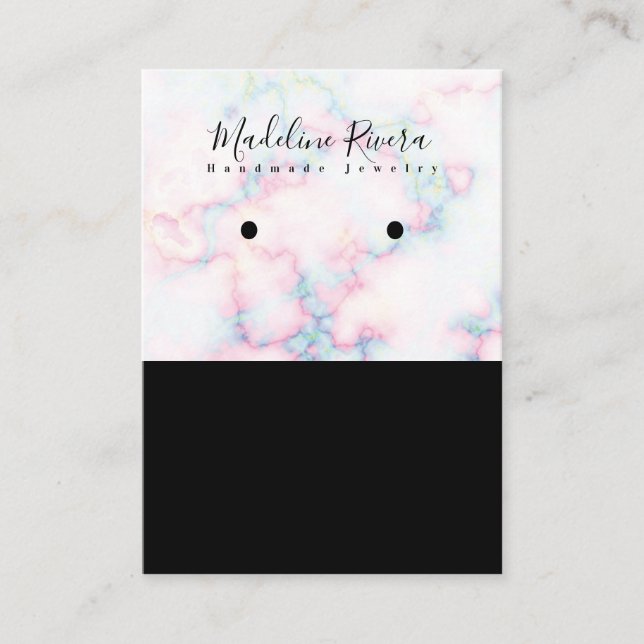 Tarjeta De Presentación Cartas de visualización de la trayectoria artesana (Anverso)