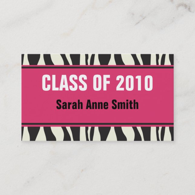 Tarjeta De Presentación Cebra (Anverso)