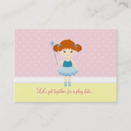 Tarjeta De Presentación Celebración de la torta dulce Ballerina
