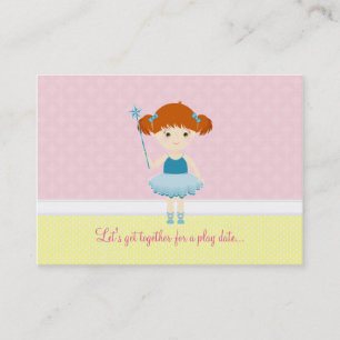Tarjeta De Presentación Celebración de la torta dulce Ballerina