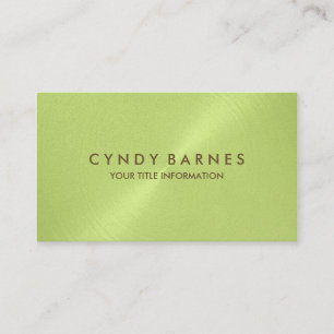 Tarjeta de presentación Celery Green Sheen
