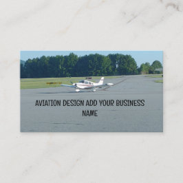 Tarjeta de presentación Cessna de Plane Runway