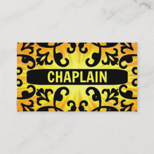Tarjeta de presentación Chaplain Sunshine Damask