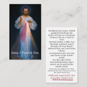 Tarjeta De Presentación Chapleta de personalizable de la cédula de oración