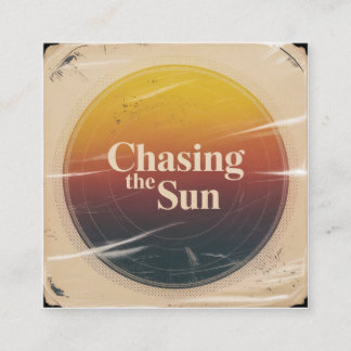 Tarjeta De Presentación Chasing The Sun