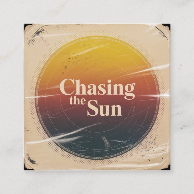 Tarjeta De Presentación Chasing The Sun (Anverso)