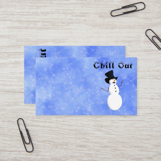 Tarjeta de presentación Chill Out (Anverso/Reverso In Situ)