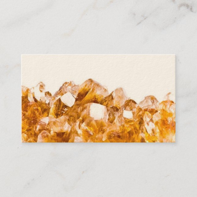 Tarjeta de presentación Citrine Crystal (Anverso)