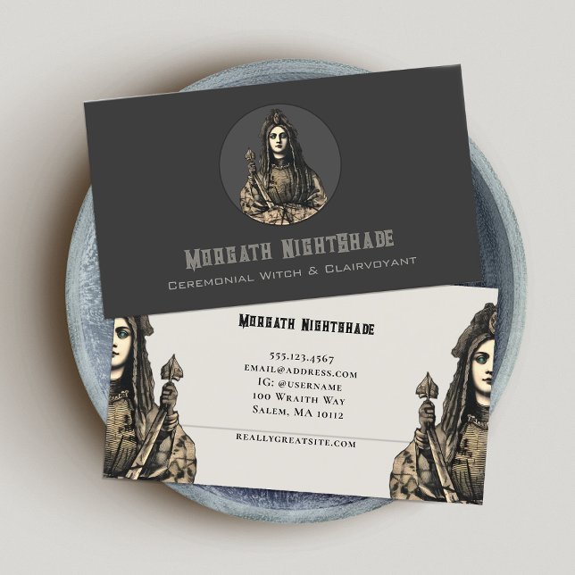 Tarjeta de presentación Clairvoyant, Psíquica Medi (Subido por el creador)