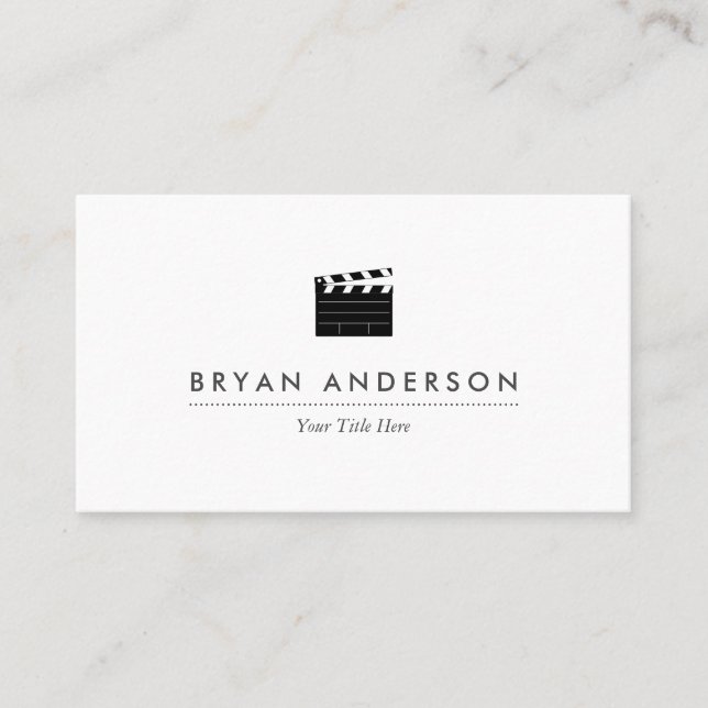 Tarjeta de presentación Clapperboard (Anverso)