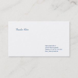 Tarjeta de presentación clásica