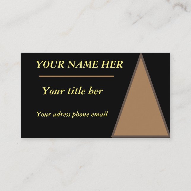 tarjeta de presentación clásica cuatro veces tu ne (Anverso)