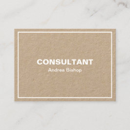 Tarjeta de presentación clásica de marco limpio si